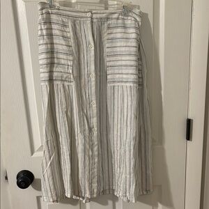Striped Button-Down Skirt, BP Brand